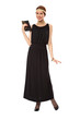 Photo: Girl in a black retro dress Girl in a black retro dress