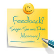 Zettel Smiley Feedback