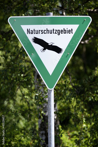 Photo: Schild Naturschutzgebiet Schild Naturschutzgebiet