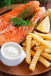 Grilled salmon