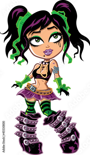 Cute Goth Cartoon