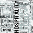 Hospitality Management Word Cloud Concept