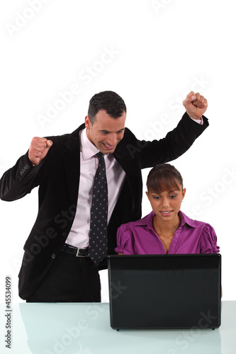 Photo: Euphoria in the office Euphoria in the office