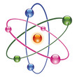 vector abstract atom icon