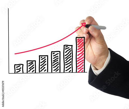 Photo: Drawing a chart Drawing a chart