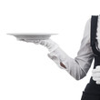 hand with a plate