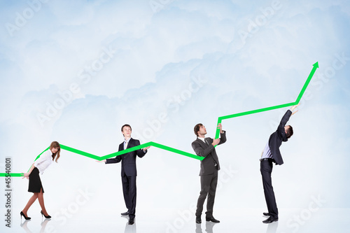 Photo: Business Growth And Success Graph Business Growth And Success Graph