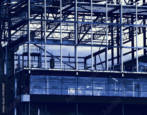 Photo: steel frame construction steel frame construction