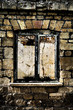 derelict window frame