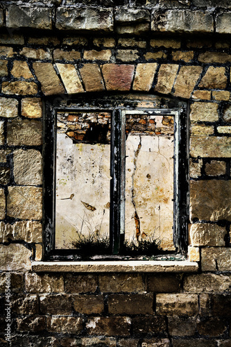 Photo: derelict window frame derelict window frame