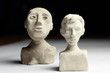 Statuettes - bustes en argile