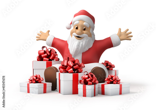 Illustration: Santa Claus with gifts Santa Claus with gifts