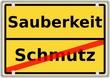 Illustration: Sauberkeit vs. Schmutz Sauberkeit vs. Schmutz