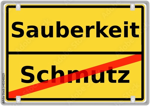Illustration: Sauberkeit vs. Schmutz Sauberkeit vs. Schmutz