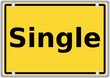 Illustration: Schild: Single Schild: Single