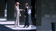 Shaking hands on business