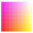 Nuancier bichromie Magenta-Yellow