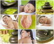 Montage of Beautiful Women Relaxing At Spa