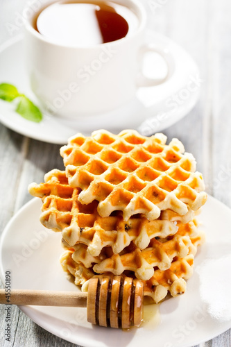 Photo: stack of waffles stack of waffles