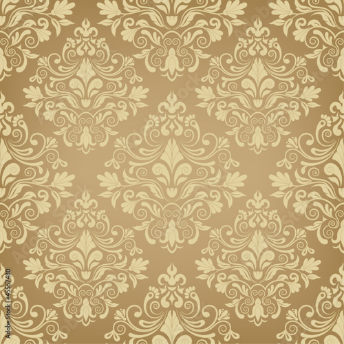 Vector: Seamless damask pattern Seamless damask pattern