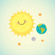 Vector: Cute space Cute space