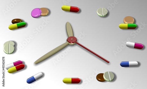 Illustration: Time for medication Time for medication