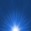 Star burst blue and white flare. EPS 8