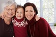 Happy women with little girl