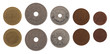 Photo: Danish Coins Isolated on White Danish Coins Isolated on White