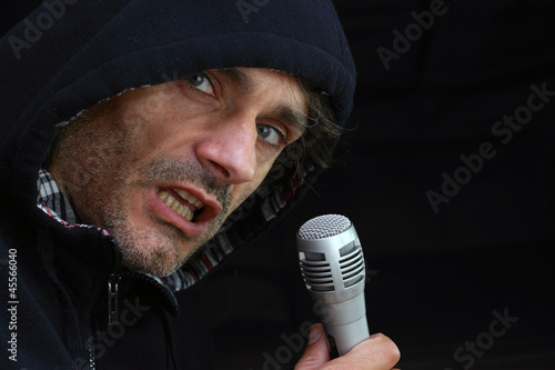 Photo: Rockstar singing Rockstar singing