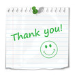 Illustration: “THANK YOU” post-it (card thanks a lot very much) “THANK YOU” post-it (card thanks a lot very much)