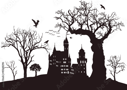 Vector: schwarze Burg schwarze Burg