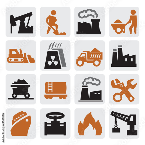 Vector: power generation icons power generation icons