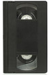 Video cassette on a white background