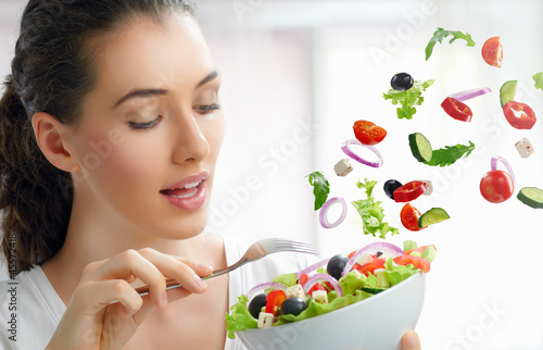 Photo: eating healthy food eating healthy food