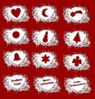 ausgestochene weihnachtliche Motive