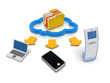 Illustration: Cloud Computing with different Devices Cloud Computing with different Devices