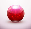 Foto: Red glass marble Red glass marble