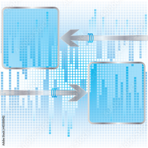 Vector: Vector blue modern abstract brochure design with arrow Vector blue modern abstract brochure design with arrow