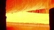 Video: Conveyor line of a metal rolling mill. Conveyor line of a metal rolling mill.