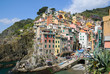 Panoramic view of Riomaggiore village area