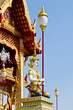 Beautiful angel in the royal cremation ceremony