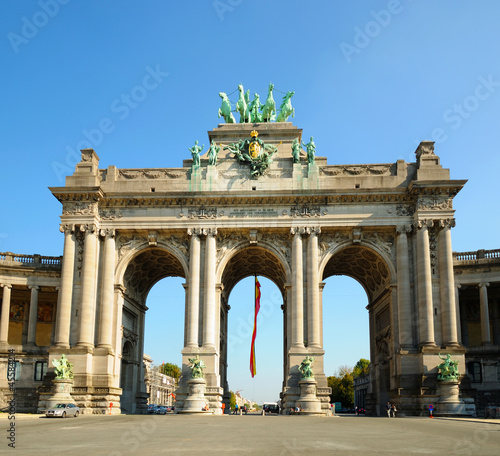 Photo: Triumph Arch in Cinquantennaire Parc in Brussels Triumph Arch in Cinquantennaire Parc in Brussels