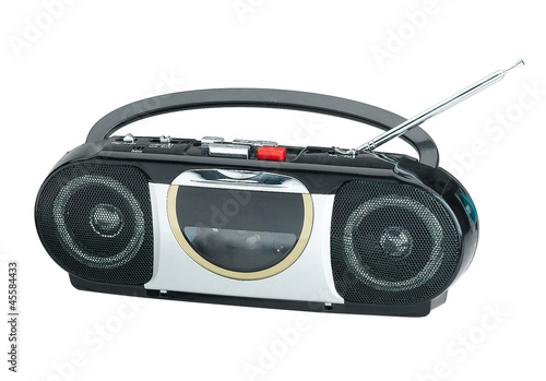 Photo: The classical cassette tape radio recorder and player The classical cassette tape radio recorder and player