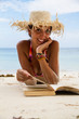 Book on beach