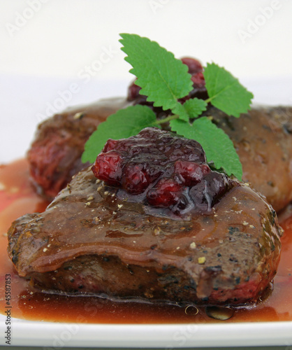 Photo: Steak medium gebraten Steak medium gebraten