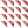 Ecken Slogans - Reduziert - Sale- Angebot - Aktion