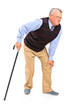 Mature man with a knee pain