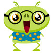 Cute cartoon monster  Vector illustration