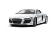 luxury sport car on white background 3d rendering